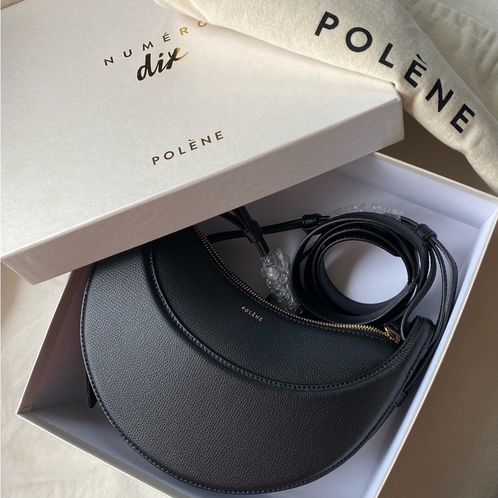 Polene Classic Black Shoulder Bag - Picture 6 of 14
